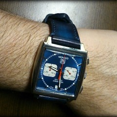 tag heuer monaco sur bracelet montre cuir canotage modele lofoten