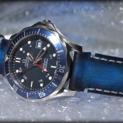 omega seamaster sur bracelet montre cuir canotage modèle lofoten