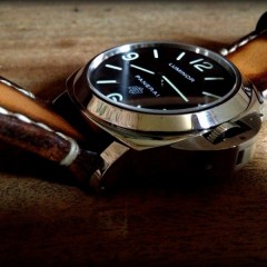 panerai 141sur bracelet montre cuir canotage modèle ischia