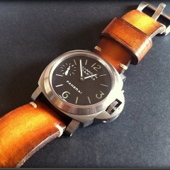 panerai sur bracelet montre cuir canotage modèle soay