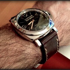 panerai 372 sur bracelet montre cuir canotage modele sao tome