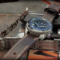 seiko marine master sur bracelet montre cuir ammo