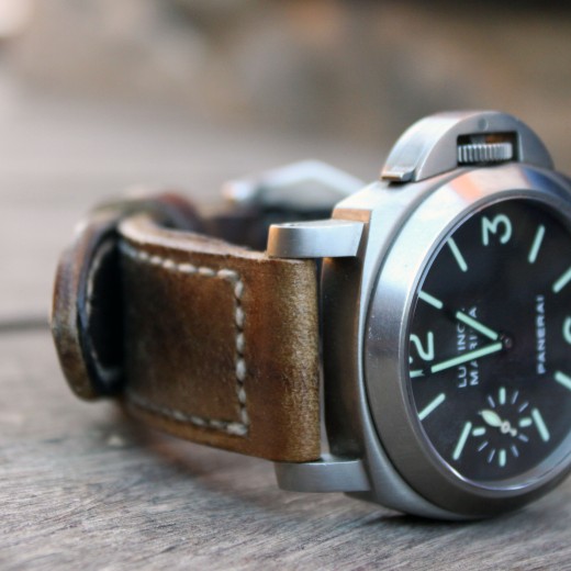 panerai 118 sur bracelet montre cuir ammo