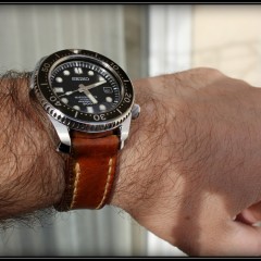 seiko marine master sur bracelet montre cuir ammo