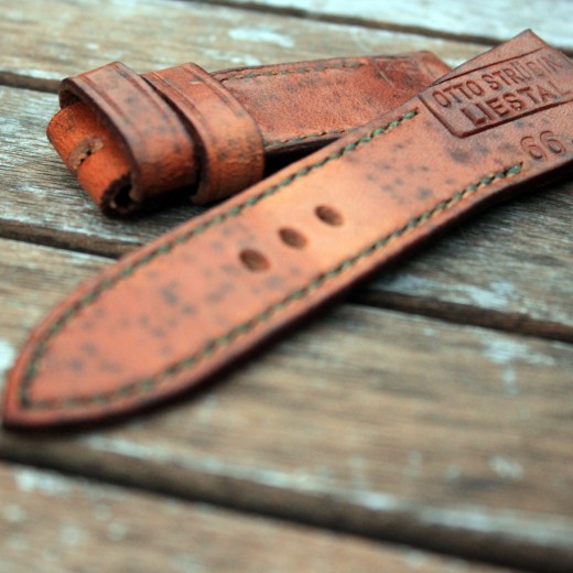 bronzo et bracelet montre cuir ammo