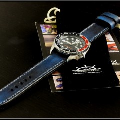 seiko pepsi sur bracelet montre cuir canotage modèle lofoten