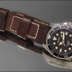 seiko sumo sur bracelet montre cuir ammo