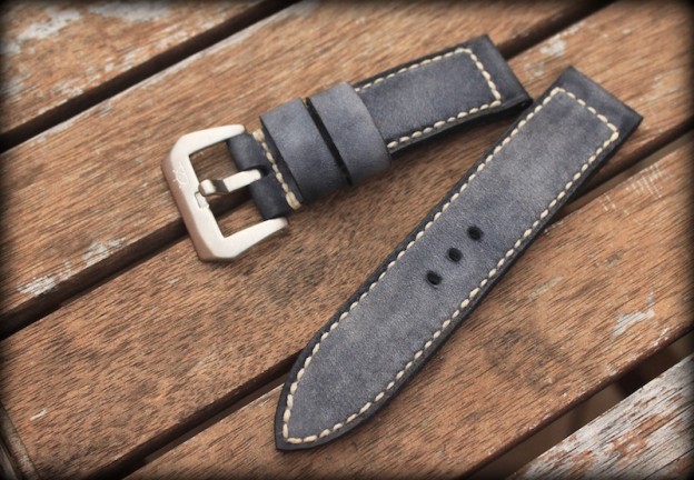 bracelet montre cuir canotage modele kalliste gris