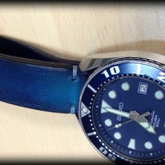 seiko sumo sur bracelet montre cuir lofoten