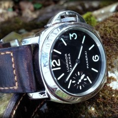 panerai 001 sur bracelet montre cuir canotage modele soldier key