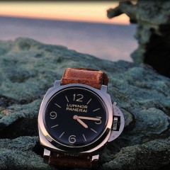 panerai 372 sur bracelet montre cuir ammo