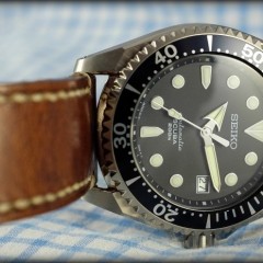 seiko sumo sur bracelet montre cuir ammo