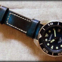 seiko sumo sur bracelet montre cuir lofoten