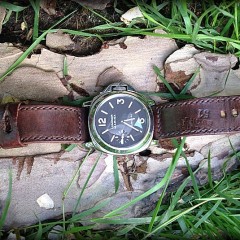 panerai 001 sur bracelet montre cuir ammo