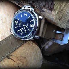 panerai 114 sur bracelet montre cuir canotage modele kalliste kaki