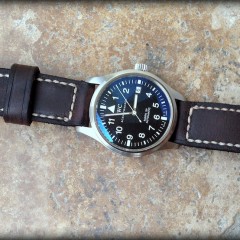 iwc mark xv sur bracelet montre cuir ammo