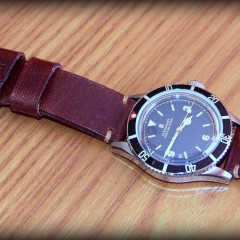 Steinhart ocean one vintage sur bracelet montre cuir ammo