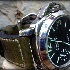 panerai sur bracelet montre cuir Canotage modèle Windley Key