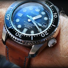 seiko marine master sur bracelet montre cuir ammo