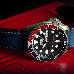 seiko pepsi sur bracelet montre patiné lofoten