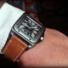 cartier santos sur bracelet montre ammo canotage