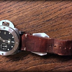 panerai submersible sur strap ammo canotage