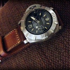 panerai 194 sur bracelet montre ammo vieilli