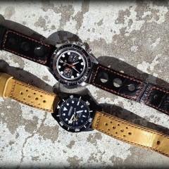 auricoste et tudor sur bracelets montres canotage rallye