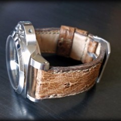 panerai sur bracelet autruche zanzibar