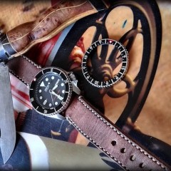 seiko skx 007 sur bracelet montre ammo vieilli