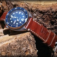 seiko turtle sur strap ammo canotage