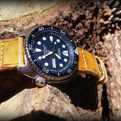 seiko turtle sur strap old cudjoe key canotage