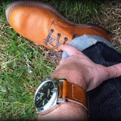 panerai sur strap ambra