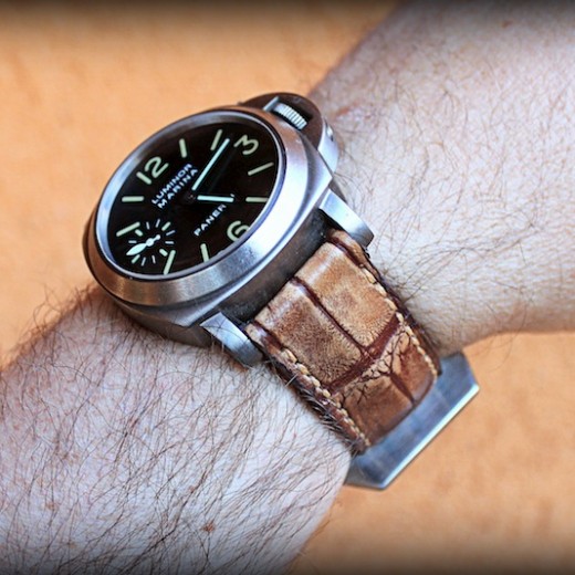 panerai 40 sur bracelet vanuatu vintage miel