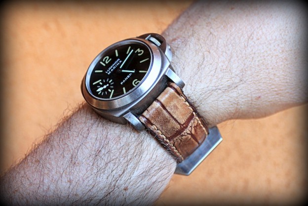 panerai 40 sur bracelet vanuatu vintage miel