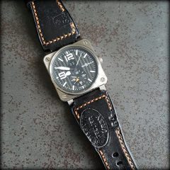 bell & ross et strap black ammo canotage